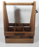 Whistler Brewing Co. Wood 6 Beer Bottle Carry Case with Bottle Opener Attached