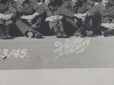 Vintage 1945 RCAF Royal Canadian Air Force Maintenance Section Flying Squadron No. 2 Wireless School Calgary Canada 13" x 19" Black and White Framed Military Photograph