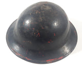 Vintage WWII British Military Brodie Helmet with Liner