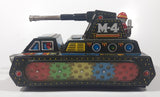 Extremely Rare Vintage c. 1967 Mihashi M-4 Sherman Tank Friction Tin Toy Military Vehicle 7 3/4" Long