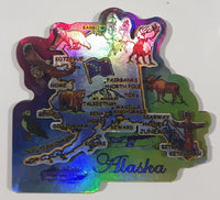 Alaska Layered 3" x 3 1/8" Fridge Magnet