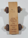 Vintage 1970s The Wooden Toy Company of Canada Racer Car Wood Toy Vehicle