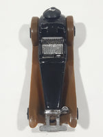 Unknown Brand Antique Classic Car Black with Brown Fenders Die Cast Toy Car Vehicle