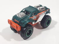 Zuru Metal Machines Bone Crusher Truck Green and Orange #65 Die Cast Toy Car Vehicle