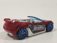 2017 Hot Wheels Track Builder Trak-Tune Translucent Red Die Cast Toy Car Vehicle