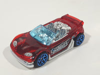 2017 Hot Wheels Track Builder Trak-Tune Translucent Red Die Cast Toy Car Vehicle