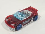2017 Hot Wheels Track Builder Trak-Tune Translucent Red Die Cast Toy Car Vehicle