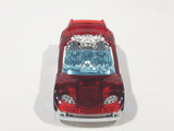 2017 Hot Wheels Track Builder Trak-Tune Translucent Red Die Cast Toy Car Vehicle