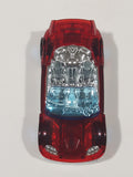 2017 Hot Wheels Track Builder Trak-Tune Translucent Red Die Cast Toy Car Vehicle