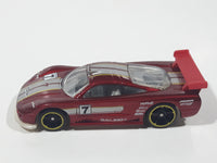 2010 Hot Wheels Race World Speedway Saleen S7 Metalflake Red Die Cast Toy Dream Race Car Vehicle