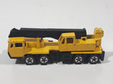 Vintage 1982 Hot Wheels Wheels Workhorses Construction Crane Yellow Die Cast Toy Car Vehicle