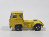Vintage PlayArt Semi Tractor Truck Yellow Die Cast Toy Car Vehicle Made in Hong Kong