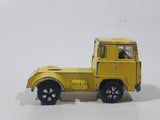Vintage PlayArt Semi Tractor Truck Yellow Die Cast Toy Car Vehicle Made in Hong Kong