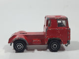 Vintage PlayArt Semi Tractor Truck Red Die Cast Toy Car Vehicle Made in Hong Kong