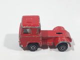Vintage PlayArt Semi Tractor Truck Red Die Cast Toy Car Vehicle Made in Hong Kong