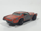 Vintage 1970s PlayArt Cadillac Eldorado Orange Die Cast Toy Car Vehicle Made in Hong Kong