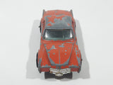 Vintage 1970s PlayArt Cadillac Eldorado Orange Die Cast Toy Car Vehicle Made in Hong Kong