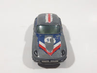 Vintage Yatming No. 1010 Jaguar Type-E 4.2 #10 Dark Blue Die Cast Toy Luxury Car Vehicle