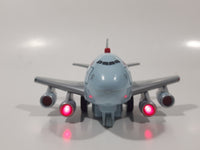Toy Tech Air Canada Jumbo Jet Pull Back Light Up Plastic Die Cast Toy Airplane