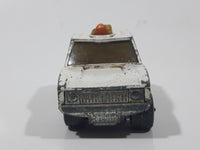 Vintage 1975 Lesney Matchbox Rolamatics No. 20 Police Patrol White Die Cast Toy Car Vehicle