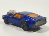 Vintage 1973 Lesney Matchbox Rolamatics Mustang Piston Popper No. 10 Blue Die Cast Toy Muscle Car Vehicle