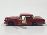 Vintage 1960s Lesney Matchbox Series No. 53 Mercedes-Benz 220 SE Dark Red Die Cast Toy Car Vehicle with Opening Doors