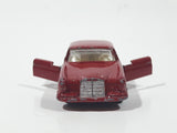 Vintage 1960s Lesney Matchbox Series No. 53 Mercedes-Benz 220 SE Dark Red Die Cast Toy Car Vehicle with Opening Doors