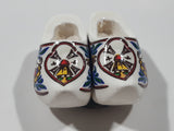 Holland Windmill Themed Hand Painted Colorful Miniature Ceramic Clog Shoe Set Fridge Magnet