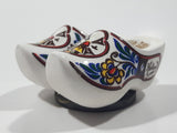 Holland Windmill Themed Hand Painted Colorful Miniature Ceramic Clog Shoe Set Fridge Magnet