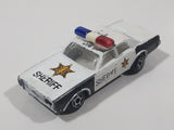 Unknown Brand Dodge Monaco Sheriff  Police Cop White Black Die Cast Toy Car Emergency Rescue Vehicle