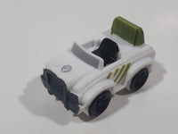 2017 Spin Master Paw Patrol White Hard Rubber Toy Vehicle with Stationary Wheels