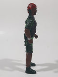 Black Soldier Red Dew Rag with Army Green Camouflage 5 1/4" Plastic Toy Action Figure