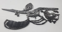 Squirrel on Branch Laser Cut Steel 6 1/2" x 10" Metal Wall Plaque