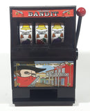 RecZone One Armed Bandit "Jackpots on Gold & Guns Combos" 6" Tall Plastic Mechanical Slot Machine Coin Bank