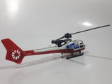 Vintage Majorette Gazelle Rescue Helicopter White Die Cast Toy Aircraft Vehicle Missing Parts