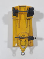Majorette Shell Fuel Tanker Transport Trailer Yellow Die Cast Toy Car Vehicle Busted Wheels