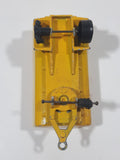 Majorette Shell Fuel Tanker Transport Trailer Yellow Die Cast Toy Car Vehicle Busted Wheels