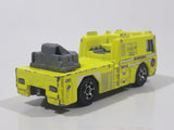 2010 Matchbox Blaze Busters Fire Engine 2006 Ladder Truck Fire Department Fluorescent Yellow Die Cast Toy Car Vehicle