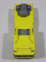 2010 Matchbox Blaze Busters Fire Engine 2006 Ladder Truck Fire Department Fluorescent Yellow Die Cast Toy Car Vehicle