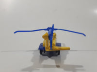 2011 Matchbox Sky Busters Sikorsky S-92 Helicopter Air Ambulance Rescue Medic Yellow and Blue Die Cast Toy Aircraft Vehicle