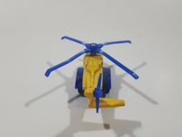 2011 Matchbox Sky Busters Sikorsky S-92 Helicopter Air Ambulance Rescue Medic Yellow and Blue Die Cast Toy Aircraft Vehicle