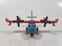 2009 Matchbox Blaze Buster Water Bomber Airplane Blue and Red Die Cast Toy Aircraft