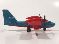 2009 Matchbox Blaze Buster Water Bomber Airplane Blue and Red Die Cast Toy Aircraft