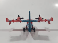 2009 Matchbox Blaze Buster Water Bomber Airplane Blue and Red Die Cast Toy Aircraft