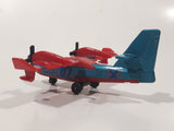 2009 Matchbox Blaze Buster Water Bomber Airplane Blue and Red Die Cast Toy Aircraft