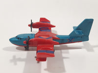 2009 Matchbox Blaze Buster Water Bomber Airplane Blue and Red Die Cast Toy Aircraft