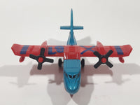 2009 Matchbox Blaze Buster Water Bomber Airplane Blue and Red Die Cast Toy Aircraft