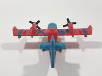 2009 Matchbox Blaze Buster Water Bomber Airplane Blue and Red Die Cast Toy Aircraft