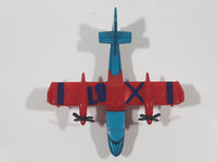 2009 Matchbox Blaze Buster Water Bomber Airplane Blue and Red Die Cast Toy Aircraft