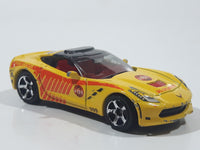 2016 Matchbox MBX Heroic Rescue '15 Corvette Stingray Yellow Die Cast Toy Car Vehicle